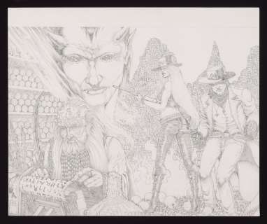 Joe Vigil - Original Wraparound Cover Art for Gunfighters in Hell: Original Sin #1 (2001) by Joe Vigil