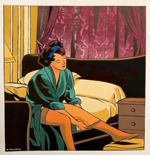 Neuray, Olivier | Neuray, Olivier - Dessin original couleur - La Chambre - (2020) | Catawiki