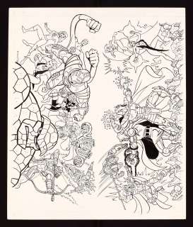 Original Art for K-Mart Marvel Action Hour Collectible Cups by Steven Butler (1995) | mycomicshop.com