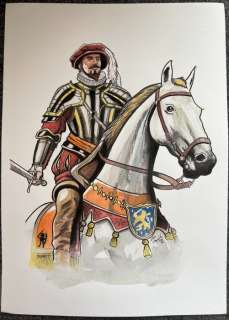 Heijink, John | Heijink, John - Originele tekening in kleur - Willem van Oranje - (2022) | Catawiki