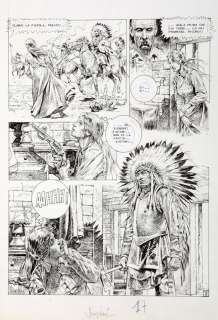 Serpieri | L’Indienne blanche, planche n°17 Ã  l’enc… | Millon