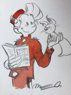 Munuera, José-Luis | Munuera, José-Luis - Dessin original couleur - Spirou | Catawiki