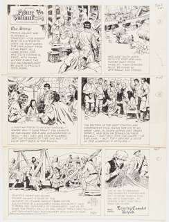 John Cullen Murphy ’’Prince Valiant’’ Sunday Comic Strip Original Artwork -- #3322 Dated 8 October 2000 | Nate Sanders