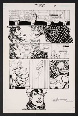 John Floyd - Original Art from Detective Comics #739 (1999) Page 7 Pencils by Damion Scott, Inks