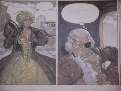 Von Götha, Erich | Erich von Götha - Planche originale en couleur (p.7) - Les Malheurs de Janice T.3 - (2003) | Catawiki