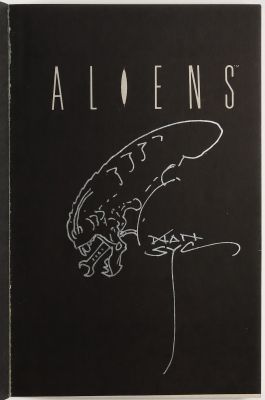 Mark a. Nelson in Aliens Book One First Edition Tpb | Xenomorph Sketch | mycomicshop.com