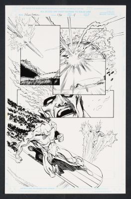 John Floyd | Original Art from Silver Surfer #146 (1998) Page 11 Pencils by Denys Cowan, Inks | mycomicshop.com (Buy It Now)