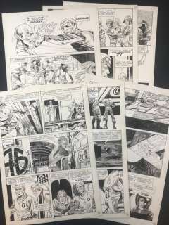 Luigi Corteggi | Luigi Corteggi - 6x tavole originali "L’ Astronave Perduta" - (1980) | Catawiki