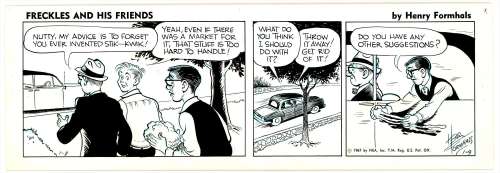 Formhals - FRECKLES AND HIS FRIENDS Daily (01/09/1967) NO RESERVE! | Russ Cochran