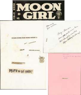 MOON GIRL - Production Pieces with Handwritten Note (undated) | Russ Cochran