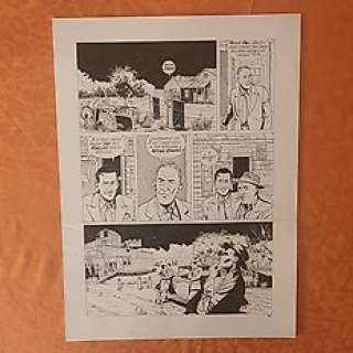 Warnauts, Eric / Raives | Warnauts, Eric / Raives - Planche originale - Lou Cale the famous T4 - Étrange fruit - (1990) | Catawiki