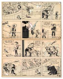 Morris (1923-2001) | Arizona , "Lucky Luke contre Cigarette Cæsar" | Christie’s