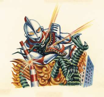 Ultraman Hand-Drawn Color Hanken Illustration | Mandarake (Big Web)