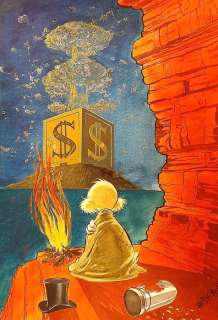 Bas Heymans | Uncle Scrooge - "The end of his World" - Original Signed Art by Bas Heymans | Catawiki