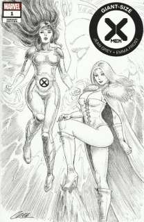 Cera | Cera - original drawing in X-Men comic-book blank cover - EO | Catawiki