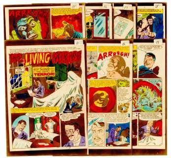 Wood - THE LIVING CORPSE, TALES OF TERROR #18, 7 Pg SP Story (1950) | Russ Cochran