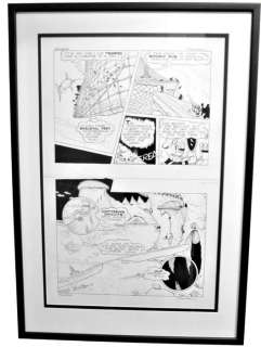 Patrick Block | Original inked page by Patrick Block XU GEM 104 - Duck of the Deep, page 12 - framed on 90 x 70 cm - EO - (2005) | Catawiki