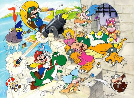 Nintendo Licensing / Rypert, Fabien  (1964) | NINTENDO licensing / RYPERT, Fabien Super Mario- Grande illustration o | Estim Nation