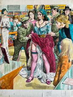 Guido Buzzelli | Guido Buzzelli - Illustrazione originale per Menelik - (1972) | Catawiki