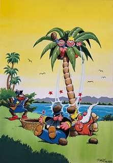 Bus, Bert - Bus, Bert - Originele tekening in kleur - The Katzenjammer Kids - (1965)