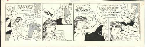 Robinson- ETTA KETT Original Daily Strip Art,(2/20/1967)