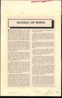 TROUBLE ON MIMAS- MOON GIRL NO. 5 - TEXT STORY (1948) (2pcs) | Russ Cochran