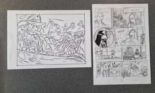 Lapone, Antonio | Lapone, Antonio - Planche originale crayonnée + case à l’encre - A.D.A - (2006) | Catawiki