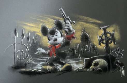 Paolo Mottura | Topolino - Illustrazione originale Dylan Top 47 x 32 cm - Paolo Mottura (2023) | Catawiki