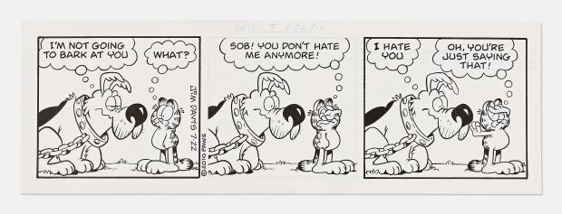 Jim Davis Original "Garfield" Comic Strip from 2010 | Nate Sanders