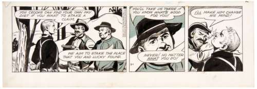 "THE LONE RANGER" FULL MONTH OF OCTOBER 1957 DAILY COMIC STRIP ORIGINALS. | Hake’s