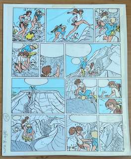 Henk Kuijpers | Franka - Originele inkleuring + zwartfilm voor Wordt Vervolgd - Page volante - (1985) | Catawiki