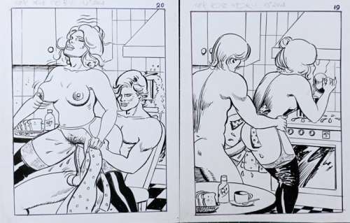 Marc Random | LOVE STORY 204 - Viñeta erótica n19 y n20, - (1970) | Catawiki