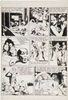 John Coleman Burroughs Unpublished Page Slated for The Funnies #57 John Carter of Mars page 2 Original Art (c. -