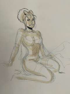 Meynet, Félix | Meynet, Félix - Dessin original préliminaire - Mirabelle | Catawiki