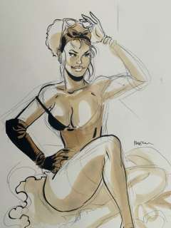 Meynet, Félix | Meynet, Félix - Dessin original préliminaire - Mirabelle | Catawiki