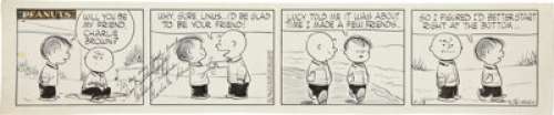 Charles Schulz Peanuts Daily Comic Strip Original Art dated 1-18-56 (United Feature Syndicate, 1956). By the - | Heritage