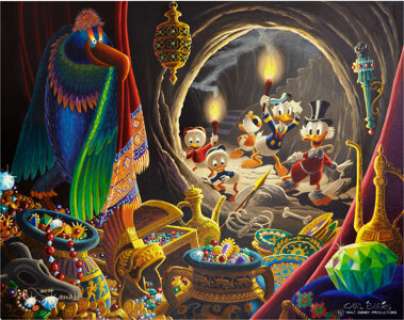 Carl Barks Dangerous Discovery Oil Painting Original Art (1974). Carl Barks had much to say about this - | Heritage