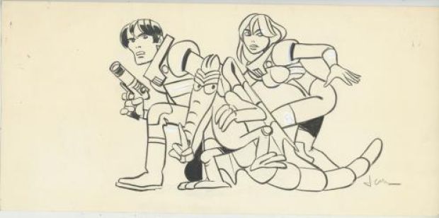 Jean-Claude Mézières - Valérian, Les astéroïdes de Shimballil, illustration des personnages