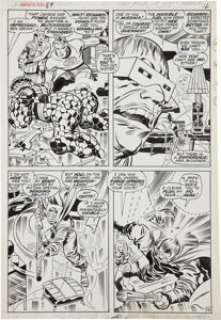Jack Kirby and Joe Sinnott Fantastic Four #89 Mole Man Page 12 Original Art (Marvel, 1969). Some villains never -