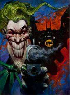 Carl Critchlow Batman Master Series Trading Card #27 Target Practice Illustration Original Art (DC/Skybox, 1996). -