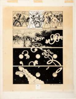 Victor Moscoso Zap Comix #6 "Loop de Loop" Page 6 Original Art (Print Mint, 1973). Everything -