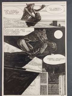 Milo Manara | Genius n. 1 - Milo Manara - Tavola Originale "Il Morso della Lupa" - Firmata - Page volante - Exemplaire unique - (1969) | Catawiki