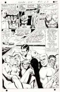 Jack Sparling Secret Six #5 Complete 22-Page Story "The Queen Without a Crown" Original Art (DC, 1968). -
