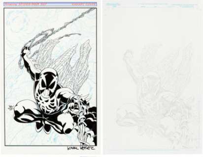 Mike Wieringo and Karl Kesel The Amazing Spider-Man #527B Cover Original Art (Marvel, 2006). And just who is -