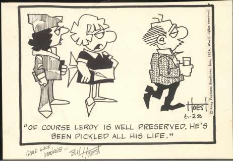 Hoest-Lockhorns- Original Gag Panel (1974) | Russ Cochran