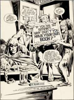 Nestor Redondo Secrets of Haunted House #5 Splash Page 1 Original Art (DC, 1975). Redondo drew this one very much in -