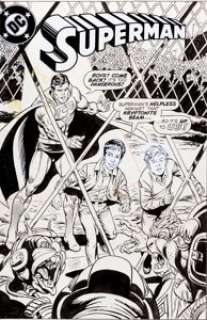 Curt Swan and Angelo Torres Superman Bradman Birthday Custom Cover and Mitzvah Partial Story "This Island -