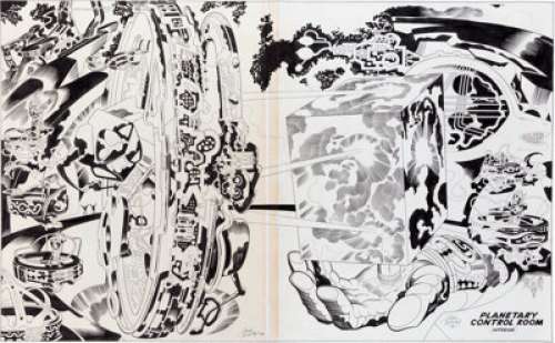 Jack Kirby Lord of Light/Argo "Planetary Control Room (Interior)" Illustration Original Art (1978). Those - | Heritage