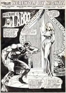 Mike Ploog and Frank Chiaramonte Werewolf by Night #13 Splash Page Original Art (Marvel, 1974). An - | Heritage