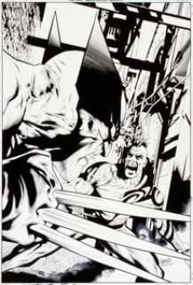 Greg Land and Jay Leisten Wolverine: Origins #27 Cover Original Art (Marvel, 2008). Wolverine confronts his -